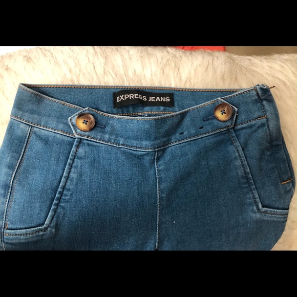 EXPRESS Wide Leg Mide Rise Sailor jeans - Picture 7 of 7